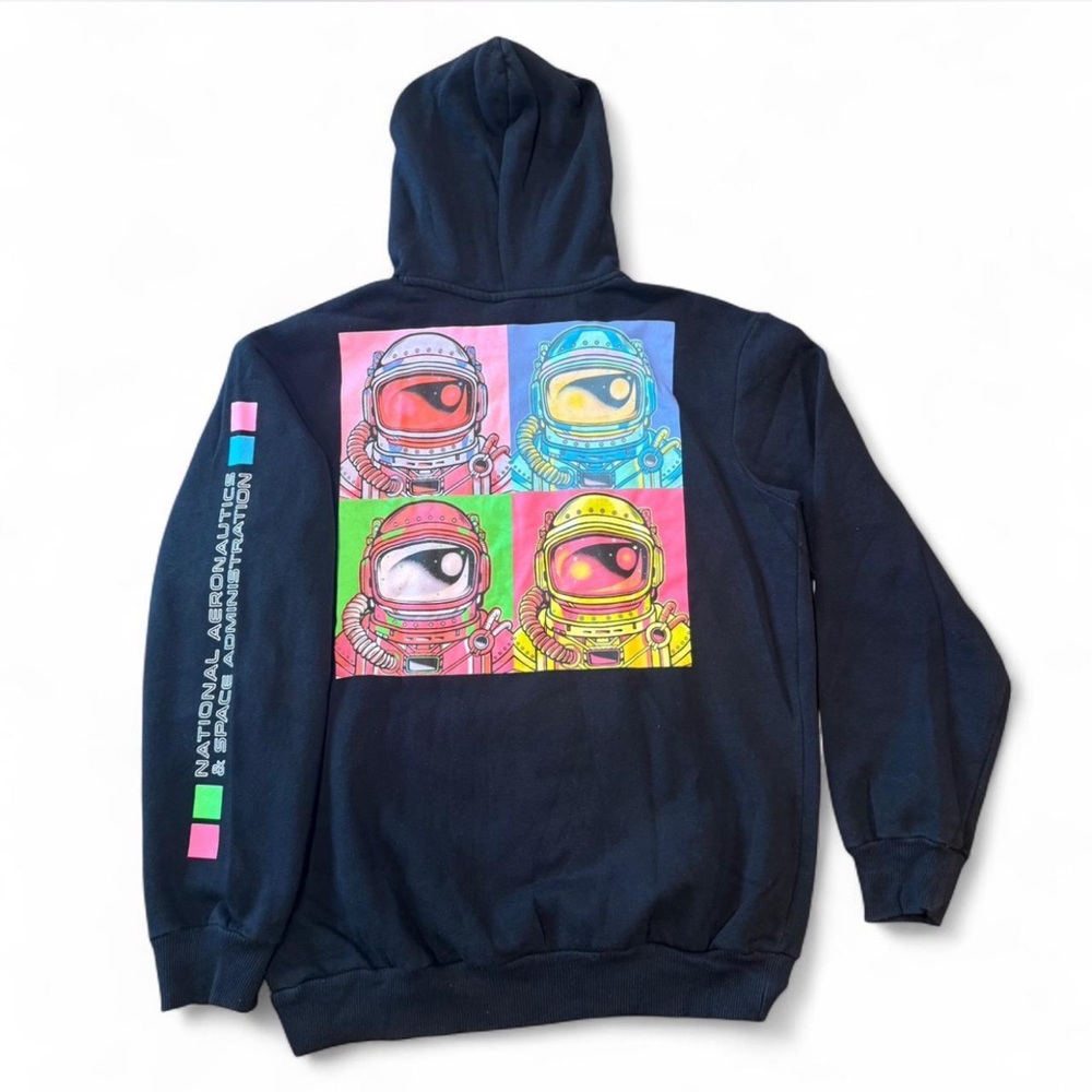 NASA Black Hoodie with Astronaut Graphic
